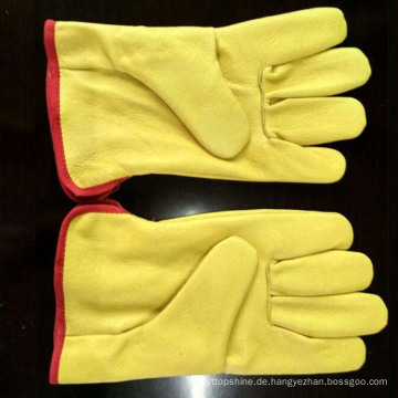 China-Fabrik-Leder-Arbeitshandschuhe Sicherheits-Handschuhe